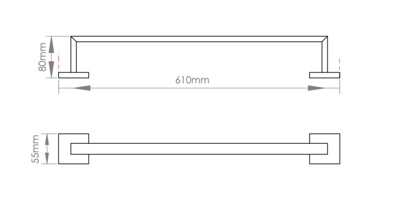 24'' Towel Bar - Image 2